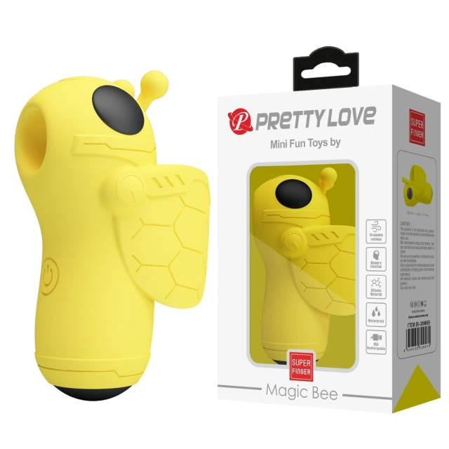 Stymulator Łechtaczki Super Fingermagic Bee Pretty Love Sterowany Zdalnie | 100% ORYGINAŁ| DYSKRETNA PRZESYŁKA